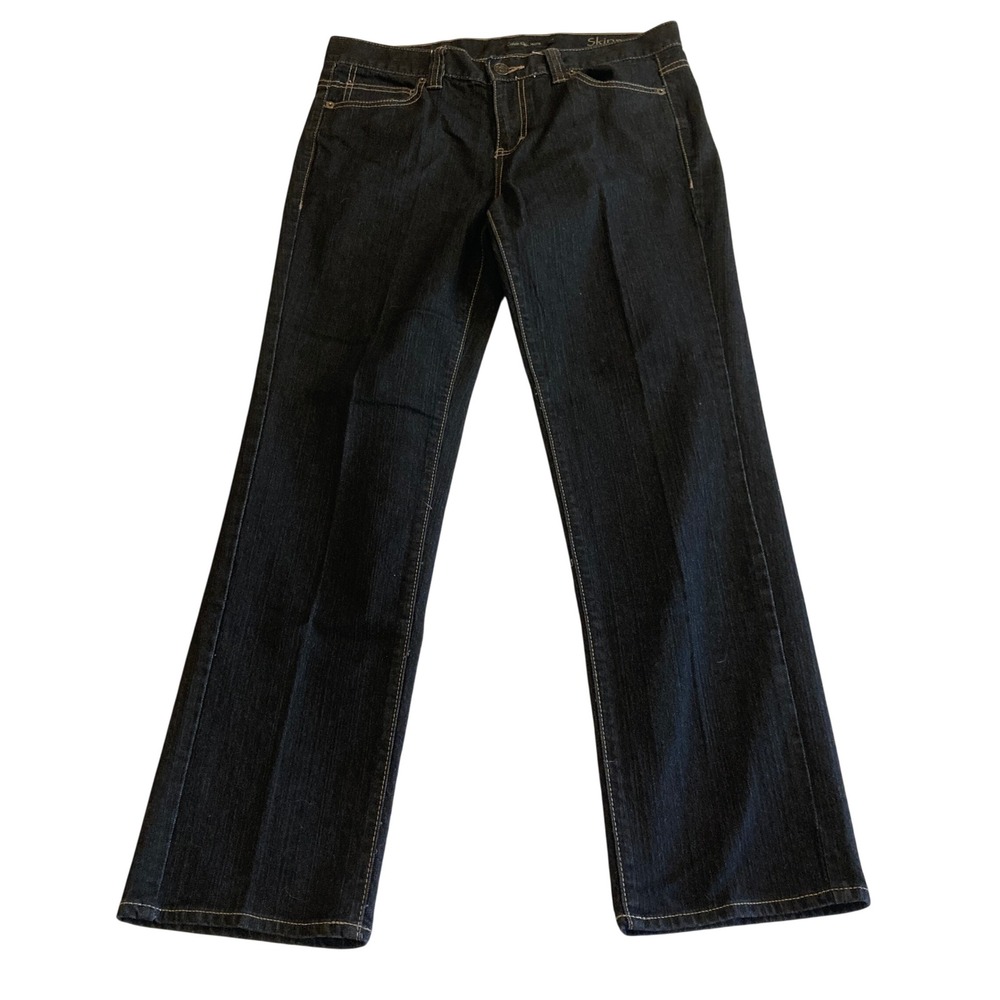Calvin Klein Jeans Womens 31/12 Skinny Black Back Pocket Design Contrast Stitch